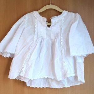 H&M Toddler girls white blouse